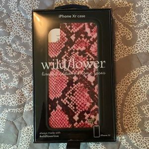 Serena Pink Snake Skin Wildflower Case